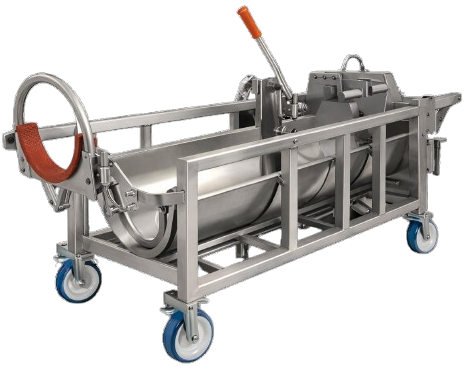 Pig handling equipment for pipeline pigging operations – trolleys, handling frame, and pig transfer tools